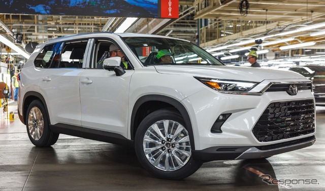トヨタの米国インディアナ州プリンストン工場で生産を開始したグランドハイランダー