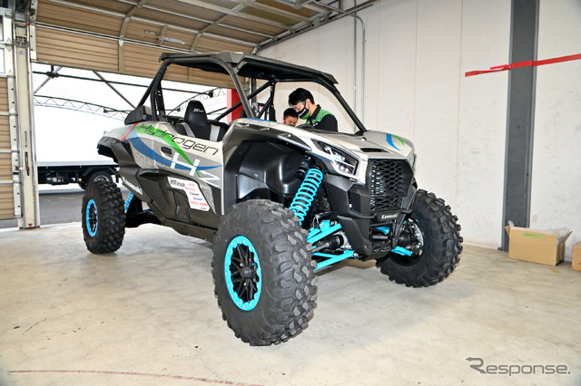 モーターサイクル用水素燃料直噴エンジンを搭載したオフロード四輪車(参考)