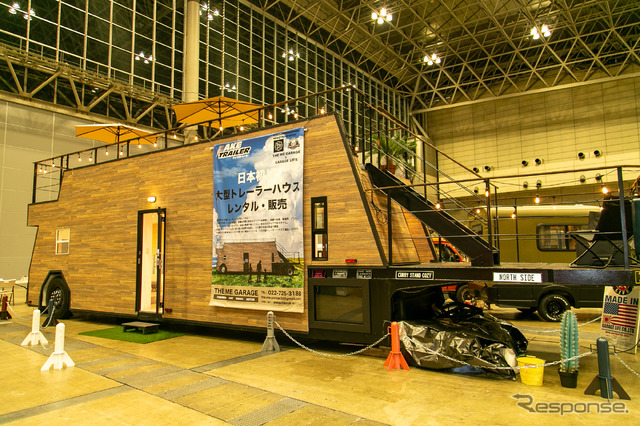 使い道は無限大! 超大型トレーラーハウス「フェイクトレーラー」初披露、1日25万円からレンタル…アソモビ2023