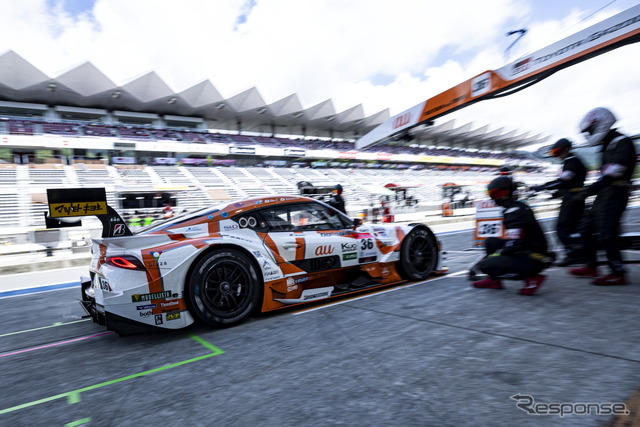 4位の#36 au TOM'S GR Supra(坪井翔/宮田莉朋)