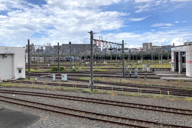 東京メトロ和光車両基地。ホンダの和光研究所とは通りを挟んだ隣だ。