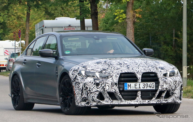BMW M3セダン 改良新型プロトタイプ(スクープ写真)