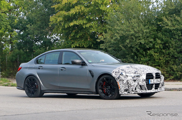 BMW M3セダン 改良新型プロトタイプ(スクープ写真)