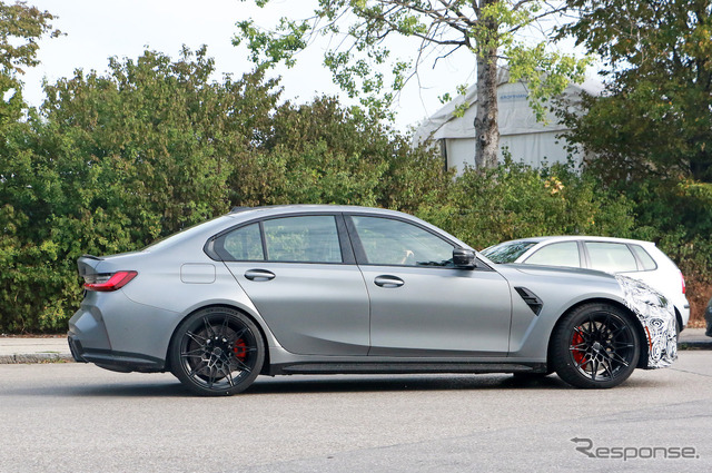 BMW M3セダン 改良新型プロトタイプ(スクープ写真)