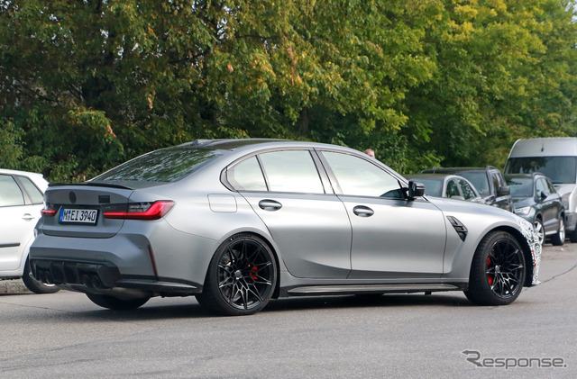 BMW M3セダン 改良新型プロトタイプ(スクープ写真)