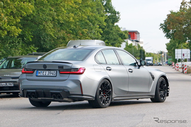 BMW M3セダン 改良新型プロトタイプ(スクープ写真)