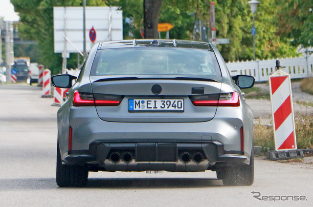 BMW M3セダン 改良新型プロトタイプ(スクープ写真)