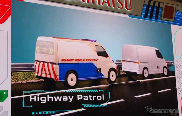 活用例その1「パトロールカー」(インドネシア国際モーターショー2023)