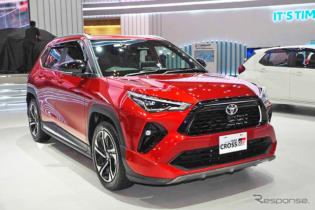 インドネシアだけでなく、アセアン市場向けに投入される新型「ヤリスクロス」のGRパーツ装着車(GIIASインドネシア国際モーターショー2023)