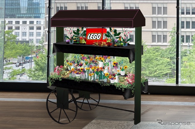 フラワーワゴン　LEGO, the LEGO logo and the Minifigure are trademarks of the LEGO Group. (c) 2023 The LEGO Group.