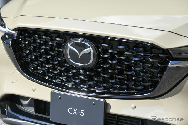 CX-5 グリルは水平基調のブロックメッシュパターン