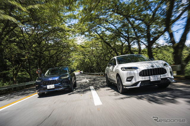 無限のZR-V(白)は“ロー&ワイド”かつスポーティーさが際立つスタイリング