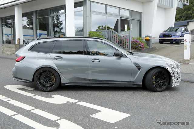 BMW M3ツーリング 改良新型プロトタイプ(スクープ写真)