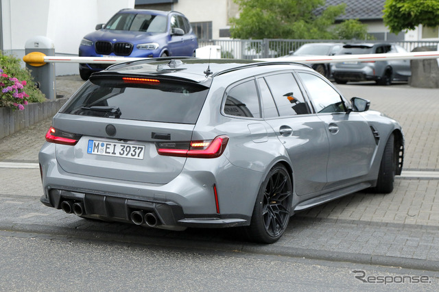 BMW M3ツーリング 改良新型プロトタイプ(スクープ写真)