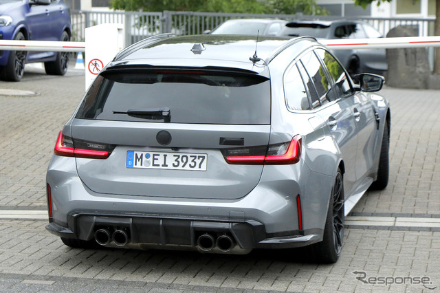BMW M3ツーリング 改良新型プロトタイプ(スクープ写真)