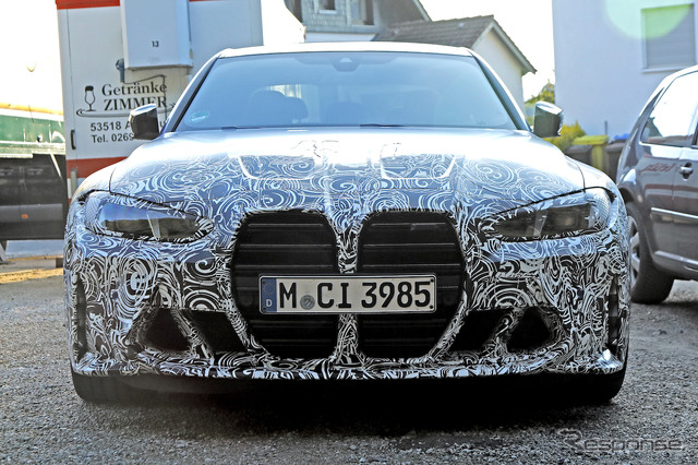 BMW M3ツーリング 改良新型プロトタイプ(スクープ写真)