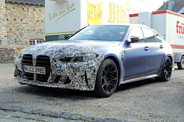BMW M3ツーリング 改良新型プロトタイプ(スクープ写真)
