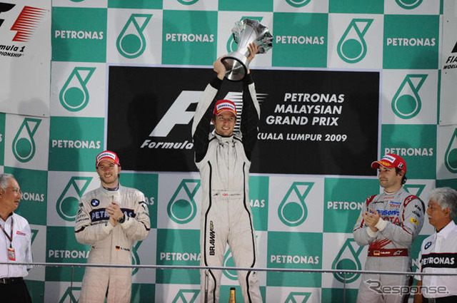 バトンが2戦連続のポールtoウィン達成…マレーシアGP