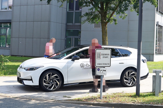 VW ID.7 ヴァリアント 市販型プロトタイプ スクープ写真