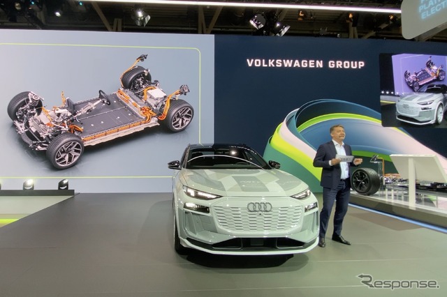アウディ Q6 e-tron のプロトタイプ(IAAモビリティ2023)