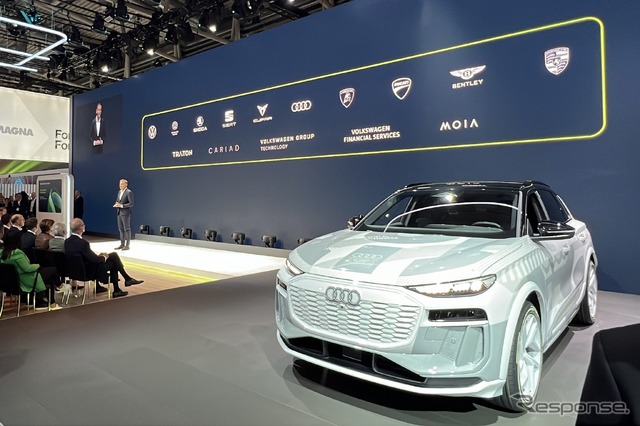 アウディ Q6 e-tron のプロトタイプ(IAAモビリティ2023)