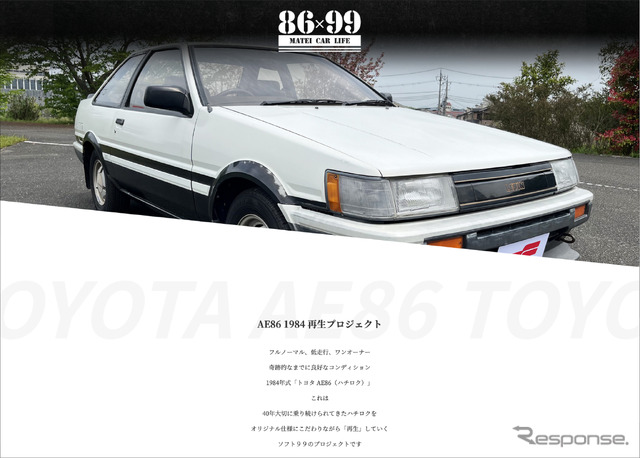 ソフト99 AE86 1984 再生プロジェクト
