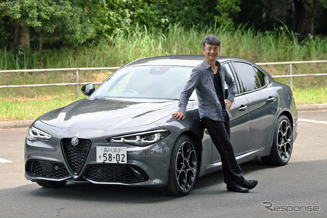 アルファロメオ ジュリア 2.0 ターボ ヴェローチェと岡本幸一郎氏
