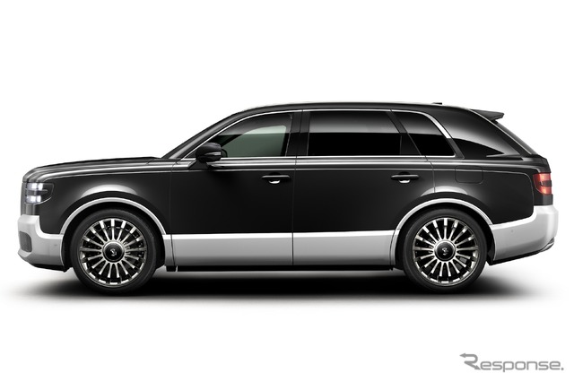 トヨタ・センチュリー新タイプ:麟鳳ブラック×シルバー、オプション装着車