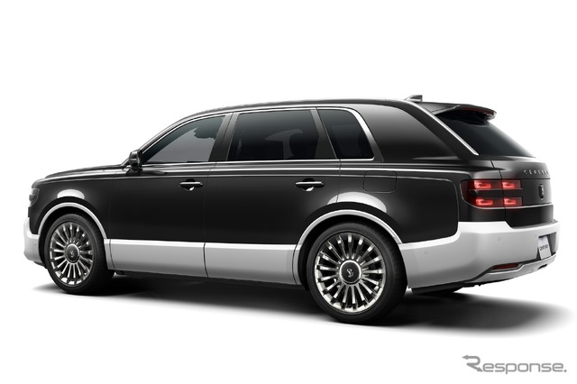 トヨタ・センチュリー新タイプ:麟鳳ブラック×シルバー、オプション装着車