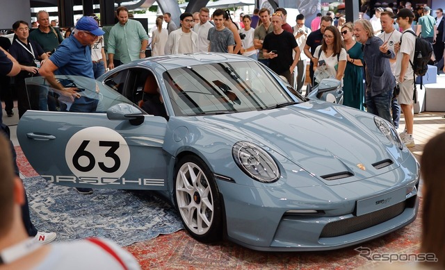 ポルシェ 911 S/T の「ヘリテージデザインパッケージ」装着車(IAAモビリティ2023)