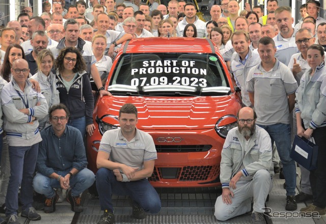 フィアット のイタリア・ティヒ工場で生産を開始した 600e