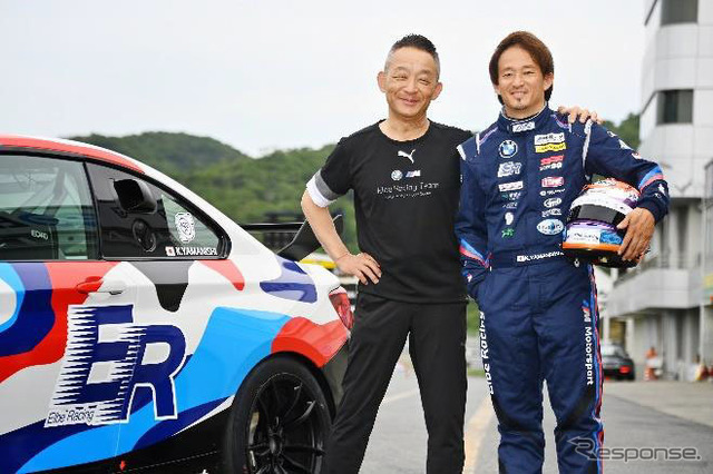 エルベレーシング 高橋克彦代表(左)と山西康司監督兼ドライバー(右)