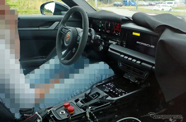 ポルシェ 718ボクスターEV プロトタイプ(スクープ写真)