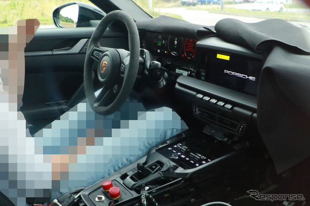 ポルシェ 718ボクスターEV プロトタイプ(スクープ写真)