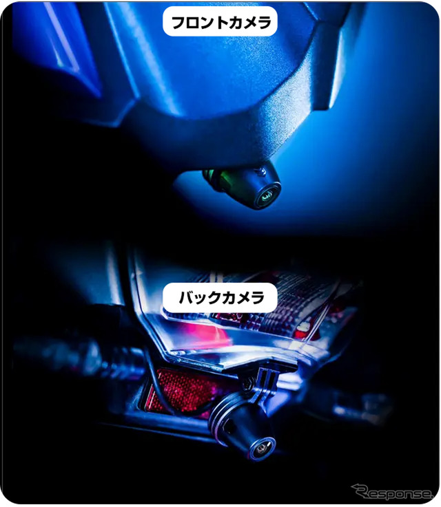 前後に2つのSONYカメラ