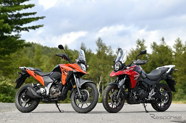 Vストローム250SX(左)とVストローム250