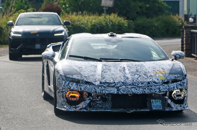 ランボルギーニ ウラカン 後継モデルのプロトタイプ(スクープ写真)