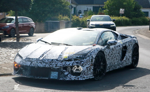 ランボルギーニ ウラカン 後継モデルのプロトタイプ(スクープ写真)
