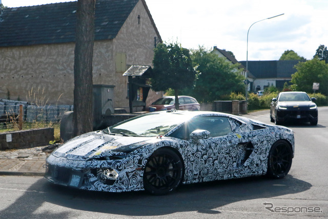 ランボルギーニ ウラカン 後継モデルのプロトタイプ(スクープ写真)
