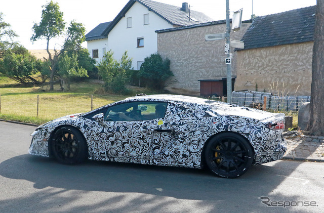 ランボルギーニ ウラカン 後継モデルのプロトタイプ(スクープ写真)