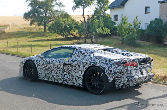 ランボルギーニ ウラカン 後継モデルのプロトタイプ(スクープ写真)