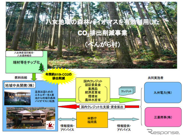 三菱商事と九州電力、森林バイオマス活用で排出削減事業へ参加