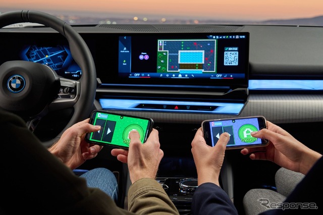 BMW の車内で可能になる「AirConsole」によるゲーム体験(写真は 5シリーズ 新型)