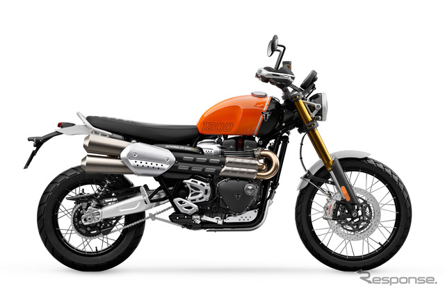 トライアンフ スクランブラー1200XE(バハオレンジ&ファントムブラック)
