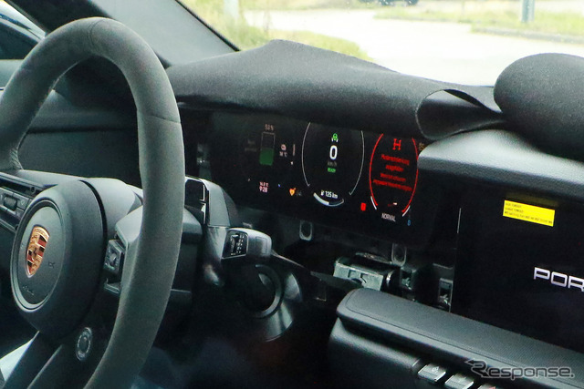 ポルシェ 718ボクスターEV プロトタイプ(スクープ写真)