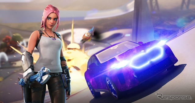 公式発表前にゲーム『フォートナイト』に登場するBMW iX2