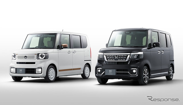 ホンダ N-BOX(左)/N-BOXカスタム 純正アクセサリー装着車