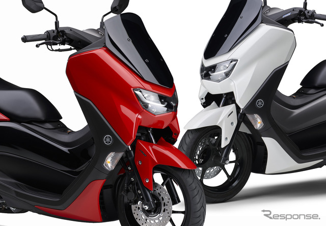 新色ホワイトメタリックとレッドソリッドを追加したヤマハ NMAX155 ABS