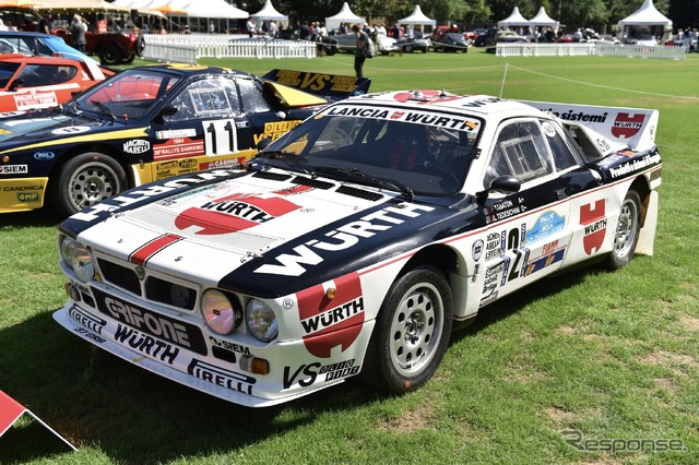 ランチア・ラリー037グループB・1983年型(2020年、ロンドンでの展示会)