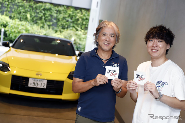 『クルマら部』スペシャル試乗会で新型フェアレディZに試乗した、ユーザーの中山さん(右)とモータージャーナリストの九島辰也氏(左)